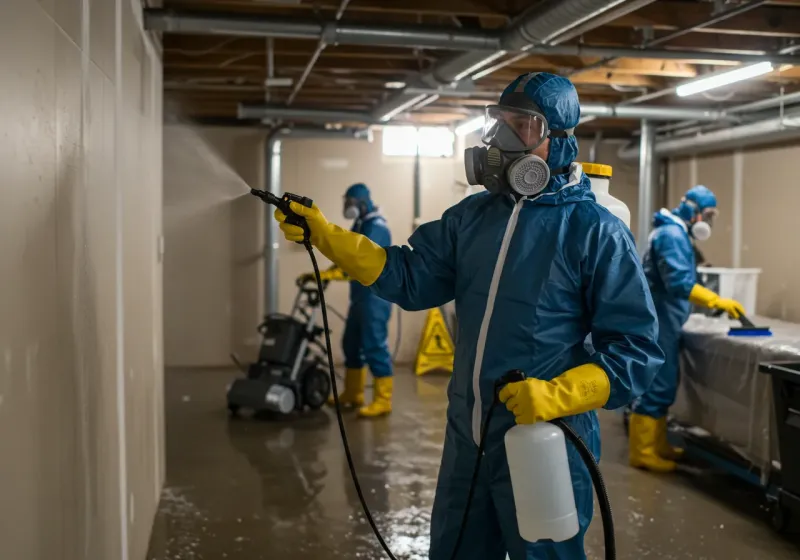 Basement Sanitization and Antimicrobial Treatment process in Baird, TX